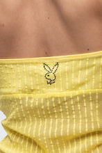 Load image into Gallery viewer, Vintage x Made in USA x PLAYBOY Bright Yellow Mesh Tank (S, M)