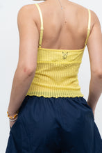 Load image into Gallery viewer, Vintage x Made in USA x PLAYBOY Bright Yellow Mesh Tank (S, M)