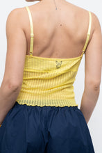 Load image into Gallery viewer, Vintage x Made in USA x PLAYBOY Bright Yellow Mesh Tank (S, M)