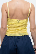 Load image into Gallery viewer, Vintage x Made in USA x PLAYBOY Bright Yellow Mesh Tank (S, M)