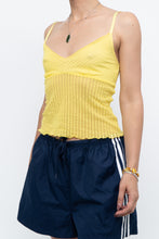 Load image into Gallery viewer, Vintage x Made in USA x PLAYBOY Bright Yellow Mesh Tank (S, M)