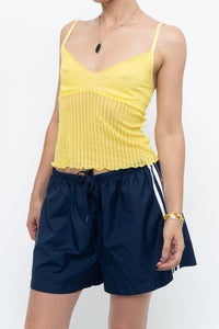 Vintage x Made in USA x PLAYBOY Bright Yellow Mesh Tank (S, M)