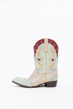 Load image into Gallery viewer, IDYLLWIND x Teal Butter Leather Star Cowboy Boots (9-10W)