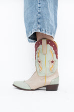 Load image into Gallery viewer, IDYLLWIND x Teal Butter Leather Star Cowboy Boots (9-10W)