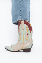 Load image into Gallery viewer, IDYLLWIND x Teal Butter Leather Star Cowboy Boots (9-10W)