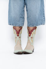 Load image into Gallery viewer, IDYLLWIND x Teal Butter Leather Star Cowboy Boots (9-10W)