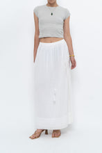 Load image into Gallery viewer, Vintage x CLUB MONACO White Cotton Maxi Skirt (XS, S)
