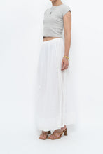 Load image into Gallery viewer, Vintage x CLUB MONACO White Cotton Maxi Skirt (XS, S)
