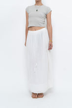 Load image into Gallery viewer, Vintage x CLUB MONACO White Cotton Maxi Skirt (XS, S)