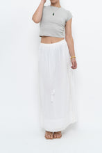Load image into Gallery viewer, Vintage x CLUB MONACO White Cotton Maxi Skirt (XS, S)