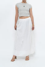 Load image into Gallery viewer, Vintage x CLUB MONACO White Cotton Maxi Skirt (XS, S)