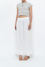 Load image into Gallery viewer, Vintage x CLUB MONACO White Cotton Maxi Skirt (XS, S)