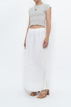 Load image into Gallery viewer, Vintage x CLUB MONACO White Cotton Maxi Skirt (XS, S)