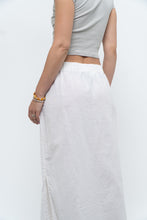 Load image into Gallery viewer, Vintage x White Linen-blend Midi Skirt (L-2X)