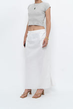 Load image into Gallery viewer, Vintage x White Linen-blend Midi Skirt (L-2X)