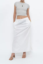 Load image into Gallery viewer, Vintage x White Linen-blend Midi Skirt (L-2X)