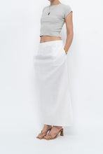 Load image into Gallery viewer, Vintage x White Linen-blend Midi Skirt (L-2X)