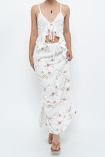 Load image into Gallery viewer, Vintage x Made in Portugal x White Floral Maxi Skirt (XS-M)