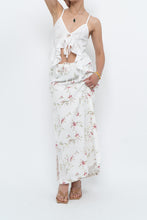 Load image into Gallery viewer, Vintage x Made in Portugal x White Floral Maxi Skirt (XS-M)
