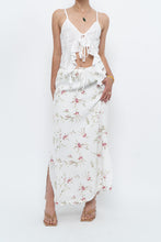 Load image into Gallery viewer, Vintage x Made in Portugal x White Floral Maxi Skirt (XS-M)