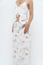 Load image into Gallery viewer, Vintage x Made in Portugal x White Floral Maxi Skirt (XS-M)