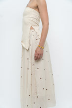 Load image into Gallery viewer, Modern x Cream, Brown Polka Dot Midi Skirt (XS)