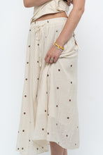 Load image into Gallery viewer, Modern x Cream, Brown Polka Dot Midi Skirt (XS)