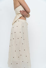 Load image into Gallery viewer, Modern x Cream, Brown Polka Dot Midi Skirt (XS)