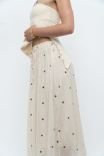 Load image into Gallery viewer, Modern x Cream, Brown Polka Dot Midi Skirt (XS)