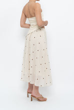 Load image into Gallery viewer, Modern x Cream, Brown Polka Dot Midi Skirt (XS)