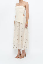 Load image into Gallery viewer, Modern x Cream, Brown Polka Dot Midi Skirt (XS)