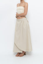 Load image into Gallery viewer, Vintage x Beige Cotton Peplum Maxi Skirt (S-L)