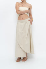 Load image into Gallery viewer, Vintage x Beige Cotton Peplum Maxi Skirt (S-L)