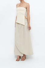 Load image into Gallery viewer, Vintage x Beige Cotton Peplum Maxi Skirt (S-L)