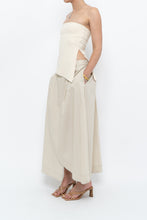 Load image into Gallery viewer, Vintage x Beige Cotton Peplum Maxi Skirt (S-L)