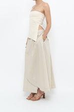 Load image into Gallery viewer, Vintage x Beige Cotton Peplum Maxi Skirt (S-L)