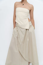 Load image into Gallery viewer, Vintage x Beige Cotton Peplum Maxi Skirt (S-L)