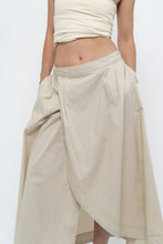 Load image into Gallery viewer, Vintage x Beige Cotton Peplum Maxi Skirt (S-L)