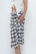 Load image into Gallery viewer, Vintage x Lightweight Plaid Tiered Midi Skirt (XS-M)