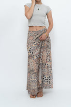 Load image into Gallery viewer, Vintage x GERRY WEBBER Tiered Patterned Chiffon Maxi Skirt (L, XL)