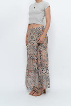 Load image into Gallery viewer, Vintage x GERRY WEBBER Tiered Patterned Chiffon Maxi Skirt (L, XL)