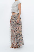 Load image into Gallery viewer, Vintage x GERRY WEBBER Tiered Patterned Chiffon Maxi Skirt (L, XL)