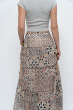 Load image into Gallery viewer, Vintage x GERRY WEBBER Tiered Patterned Chiffon Maxi Skirt (L, XL)