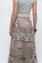 Load image into Gallery viewer, Vintage x GERRY WEBBER Tiered Patterned Chiffon Maxi Skirt (L, XL)