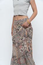 Load image into Gallery viewer, Vintage x GERRY WEBBER Tiered Patterned Chiffon Maxi Skirt (L, XL)