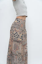 Load image into Gallery viewer, Vintage x GERRY WEBBER Tiered Patterned Chiffon Maxi Skirt (L, XL)