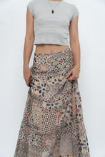 Load image into Gallery viewer, Vintage x GERRY WEBBER Tiered Patterned Chiffon Maxi Skirt (L, XL)