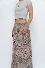 Load image into Gallery viewer, Vintage x GERRY WEBBER Tiered Patterned Chiffon Maxi Skirt (L, XL)