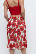 Load image into Gallery viewer, Vintage x Red Poppy Patterned Midi Skirt (S-L)