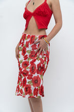 Load image into Gallery viewer, Vintage x Red Poppy Patterned Midi Skirt (S-L)